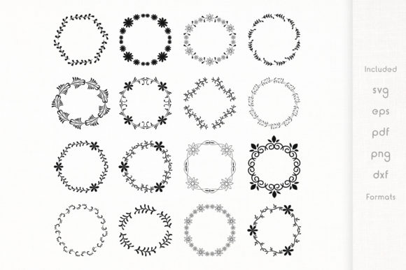 Download Vintage Floral Frames - Vector&nbsp;&nbsp; - Floral Collection