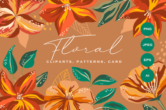 Download Bloom Floral Vector Clipart Pattern - Floral Collection