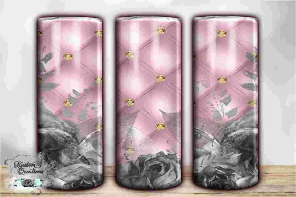 Download Elegant Floral Border Tumbler Templates - Floral Collection