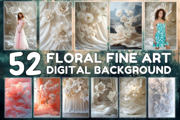Download Floral Fine Art Digital Backgrounds - Premium Bundle
