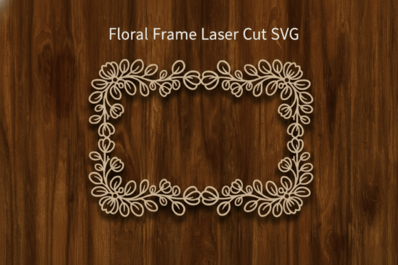 Download Floral Frame Laser Cut SVG - Floral Collection