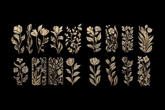 Download Elegant Floral Laser Cut Wood Panels - Floral Collection