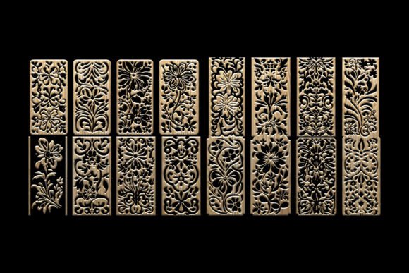 Download Elegant Floral Laser Cut Wood Panels - Floral Collection