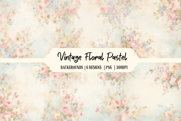 Download Vintage Floral Pastel Backgrounds - Floral Collection