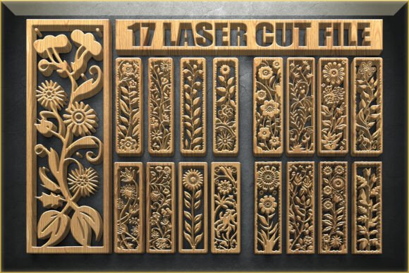 Download Elegant Floral Border Panel SVG - Floral Collection