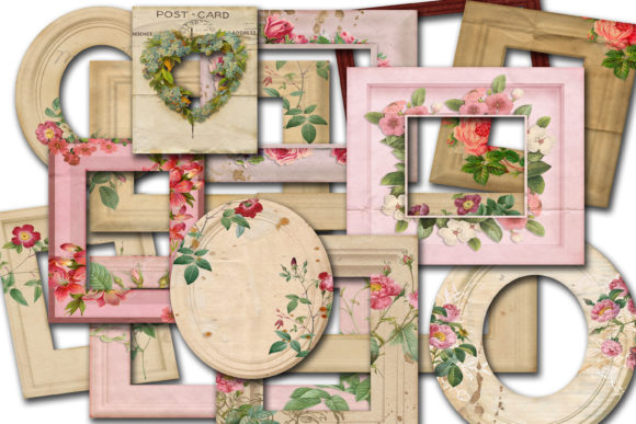 Download Vintage Floral Frames - Floral Collection