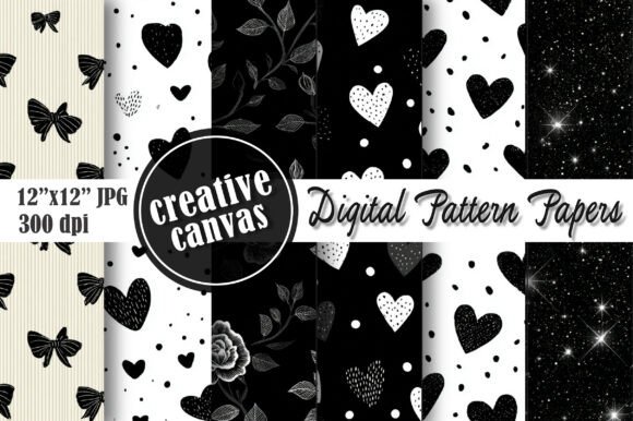 Download Black and White Floral Seamless Pattern - Floral Collection