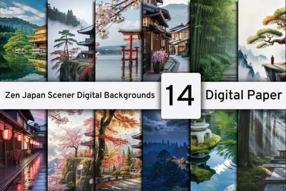 Download Zen Japan Scener Digital Backgrounds - Digital backgrounds Collection