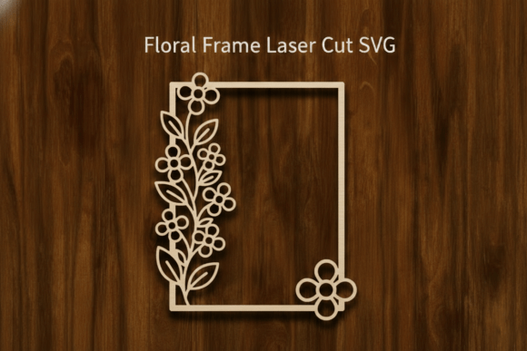 Download Floral Frame Laser Cut SVG - Floral Collection
