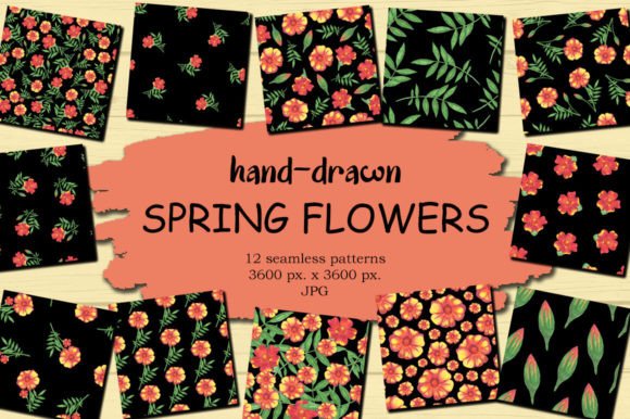 Download Marigold Spring Floral Background - Floral Collection