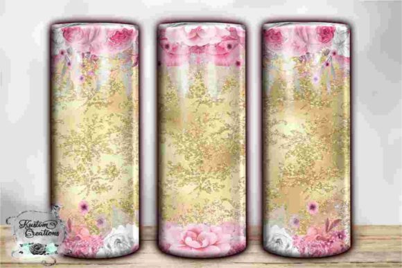 Download Elegant Floral Border Tumbler Templates - Floral Collection